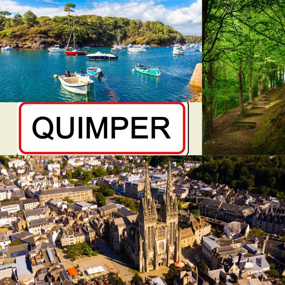 Apartamento Les Rives De L'Odet, Vue Riviere Quimper Exterior foto